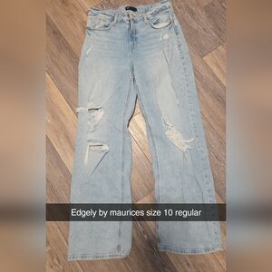 Casual Light Blue Distressed Boyfriend Jeans